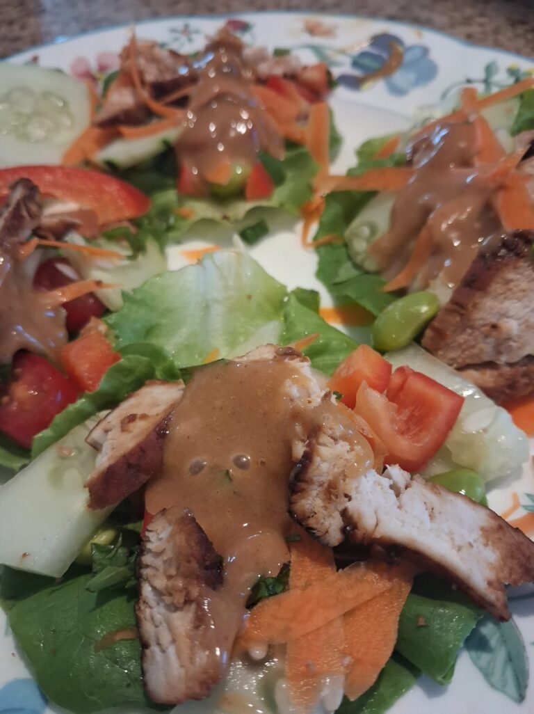 Thai Peanut Chicken Lettuce Wraps